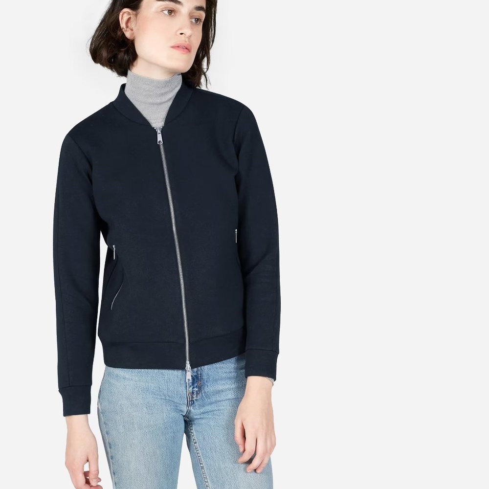 Everlane Street Fleece Bomber